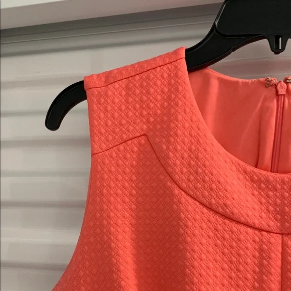 Liz Claiborne Orange Pink Sleeveless Sheath Dress - Picture 3 of 12
